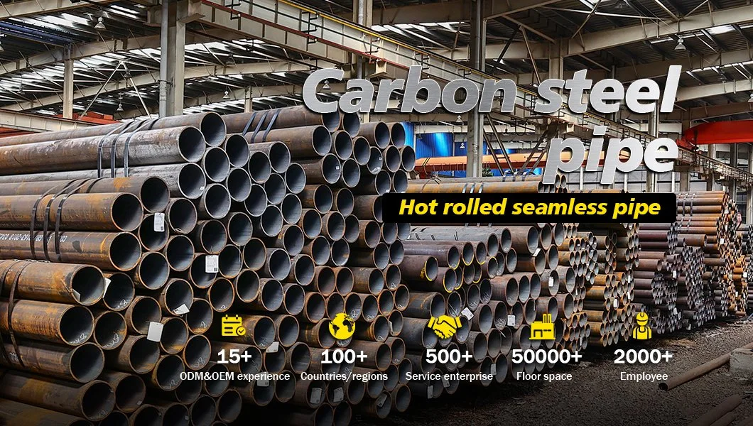 Carbon Steel Tubes DN500 for Water Delivery Ss400 Pipe St37 Q235B/Q195/Ss400/A36/A53 Seamless Carbon Steel Pipe Sizes Low Carbon Steel Pipe