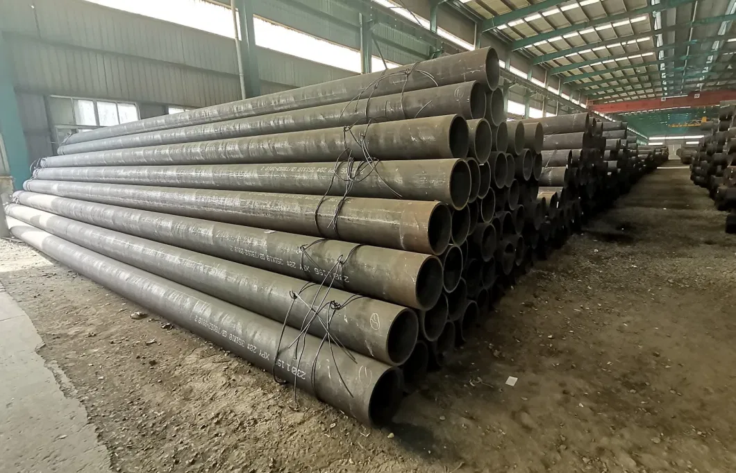 ASTM A106 A53 Gr. B A336 API 5L Seamless Steel Pipe Galvanized/Stainlesss/Ms Alloy Large Diameter Thick Wall Sch40 Sch80 Seamless Fluid Boiler Tube Pipe