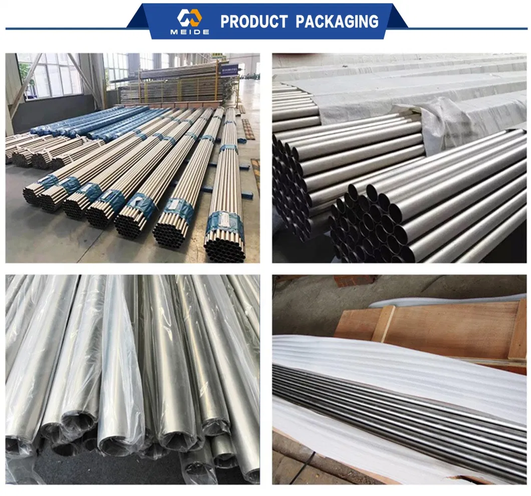 ASTM B862 B348 Ta18 Gr9 Ta25 Gr18 Seamless Titanium Alloy Tube for High Purity Chemical Industry Produced in China