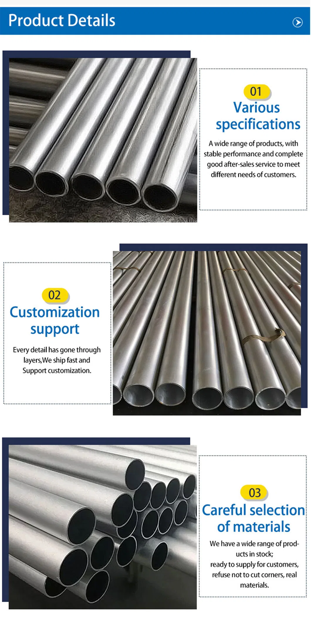 Factory Supplier 3003 6061 Custom Aluminium Alloy Tube Aluminium Square Pipe