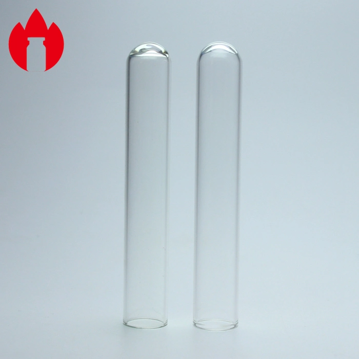 Clear Round or Flat Lab Glass Test Tube