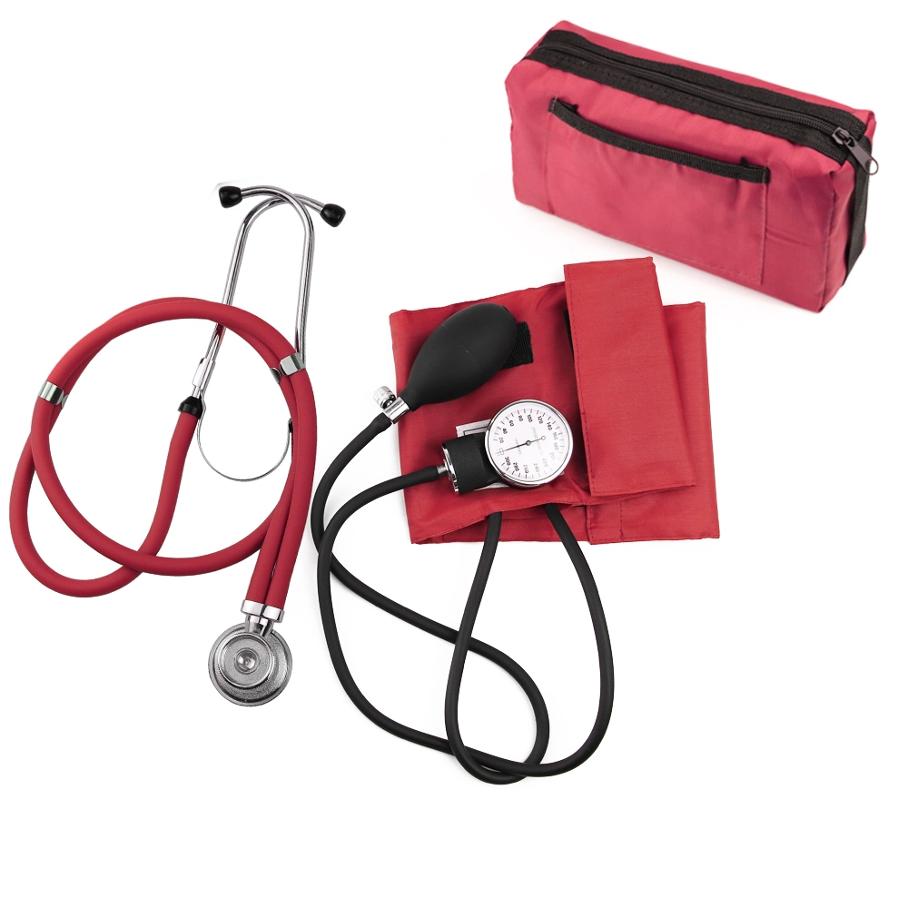 Blood Pressure Monitor Aneroid Sphygmomanometer with Dual Head Stethoscope