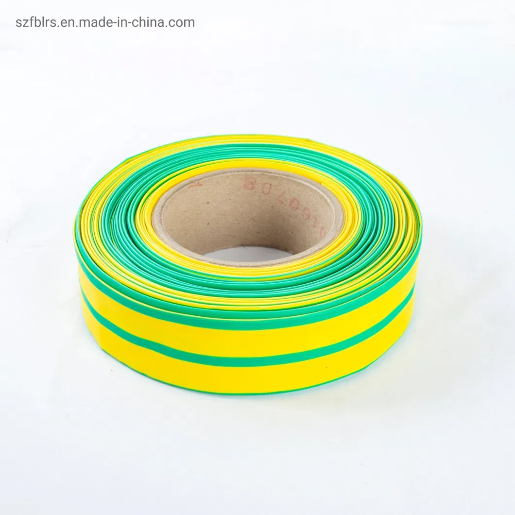 Environmental Protection Yellow and Green Heat Shrink Tube Insulation Anti-Corrosion Low Temperature Two-Color Heat Shrink Tube