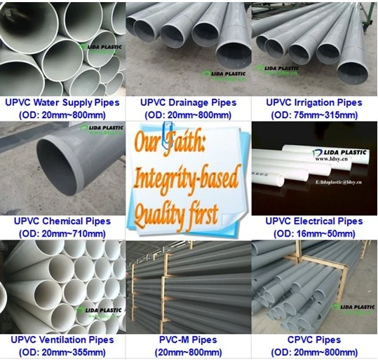 Low Temperature Resistance Strong Durable Long Life PVC Pipe Made in China