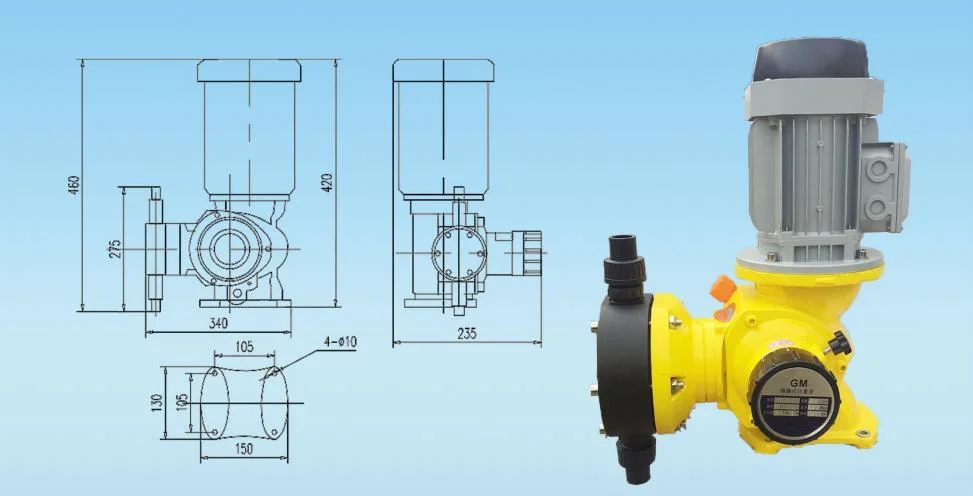 Chemical Dosing Feeding Pump Mechanical Diaphragm Metering Pump