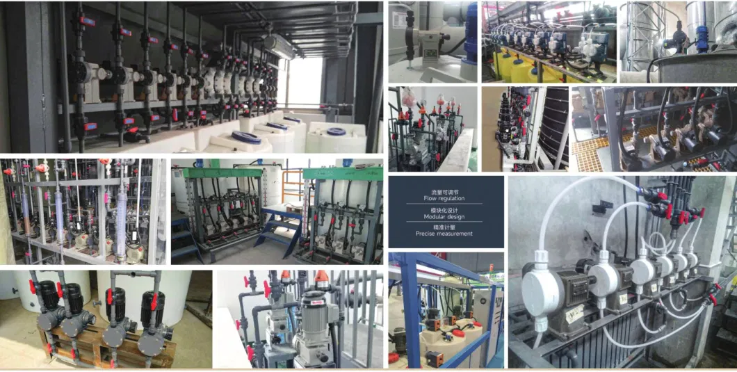 Acid Liquid Chemical Chlorinel Mechanical Diaphragm Metering Pump for Sewage Treatment