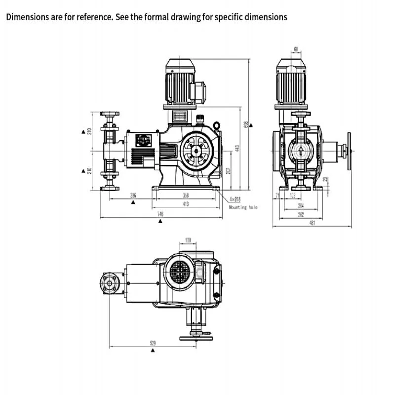 Metering Dosing Pump Electromagnetic Metering Pump Chlorine Injection Pump