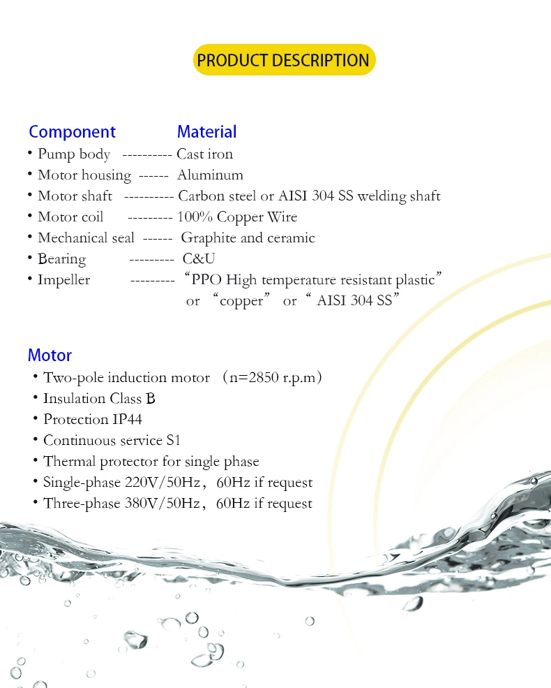 Shen Tai Jet-100 Cheap Self-Priming Solar Centrifugal Deep Well Submersible Booster Irrigation High Pressure Surface Water Pump