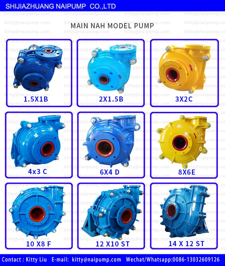 Naipu Erosion Resistant White Iron Horizontal Slurry Pump