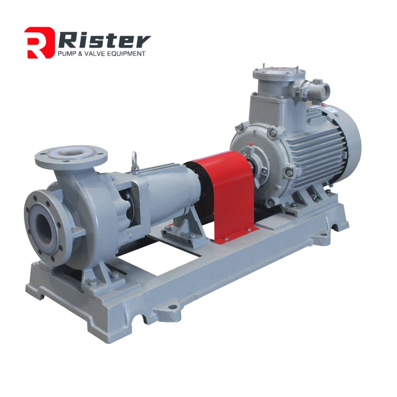 OEM Fluoroplastic Lined Electric Tannic Acid Transfer Centrifugal Chemical Pump