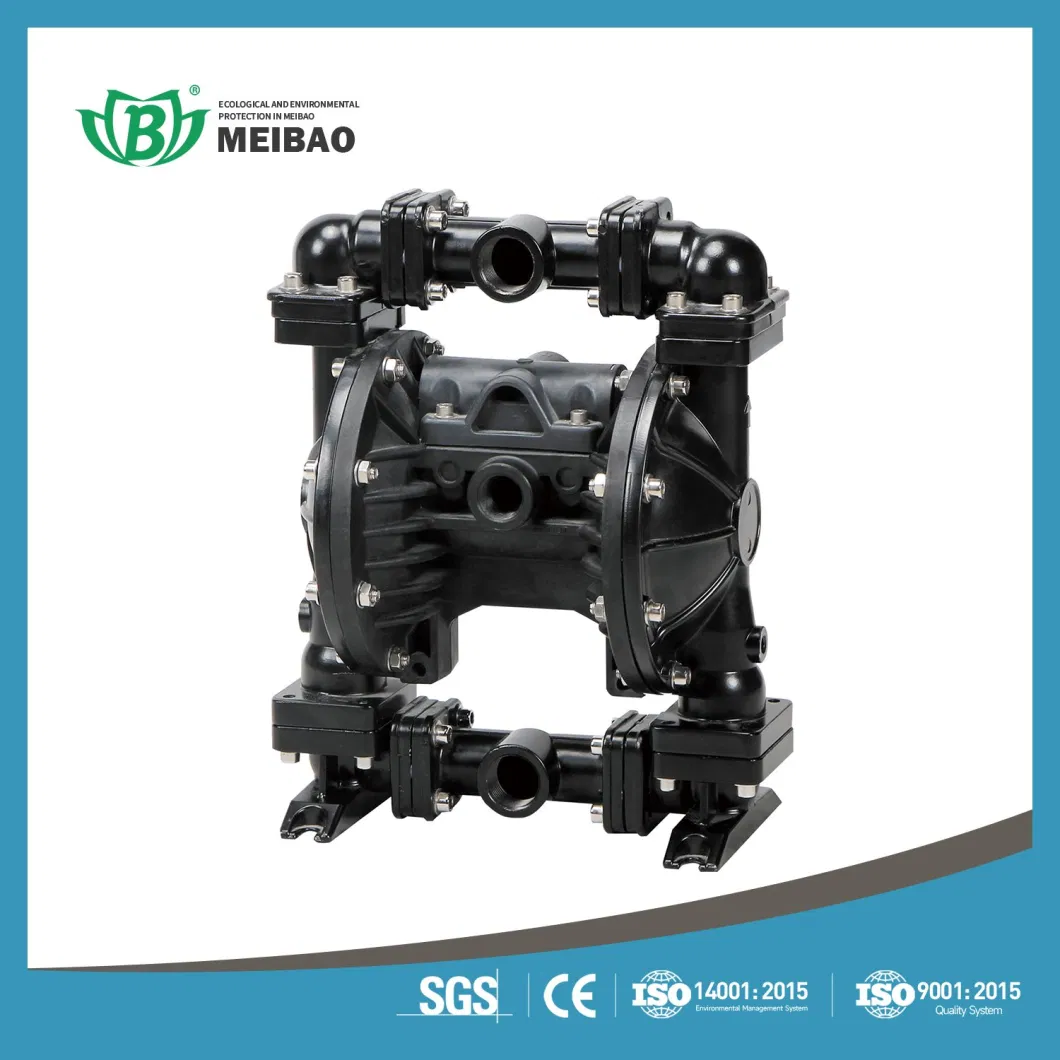 Chemical Alloy Cast Iron Fluorine Plastic Stainless Steel Pneumatic Diaphragm Pump for Wastewater or Sewage Treatment