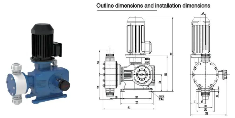 Jzmd Series Precision Metering Pump Chemical Injection Pump Diaphragm Metering Pump