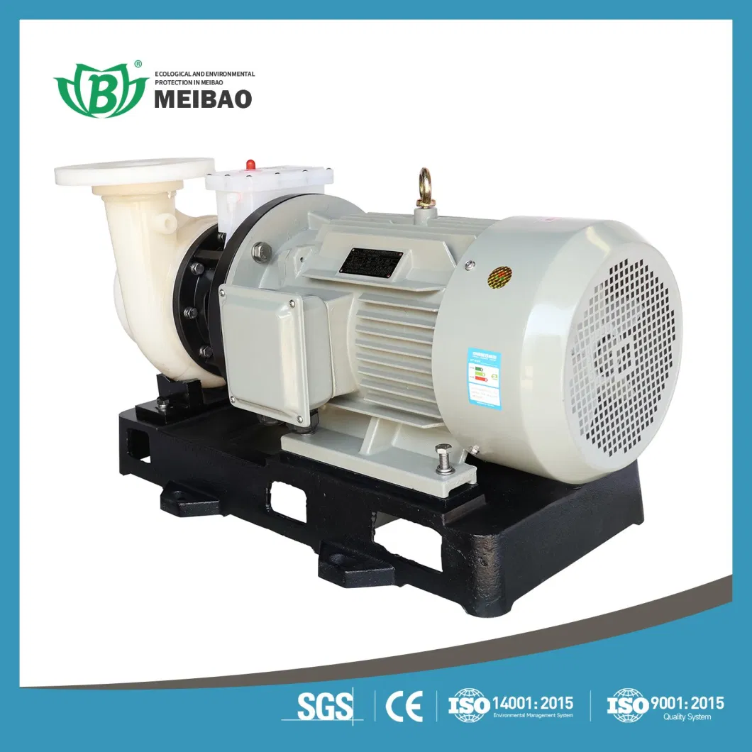 Acidic Alkaline Corrosive Perfluorinated Centrifugal Pump for Chemical Industrial Utilities