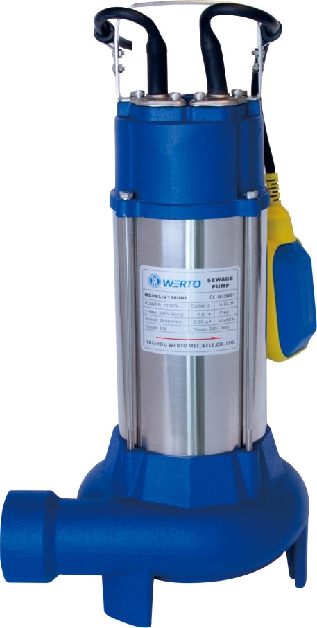 Wastewater Treatment V Series Stainless Steel Pump Body V1100f Submersible Pump