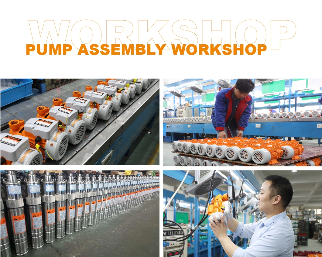 Stainless Steel Pump Body and Plastic Casing Dirty Water Treatment Submersible Well Pump