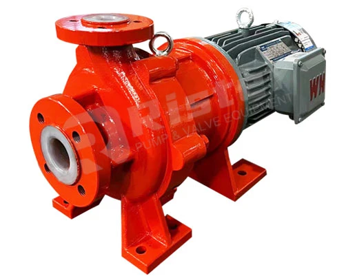 Plastic Lined Magnetic Pump, Corrosion-Resistant and High-Temperature Resistant Horizontal Axial Flow Pump, Chemical Self Suction Pump, Industrial Magnetic Pump