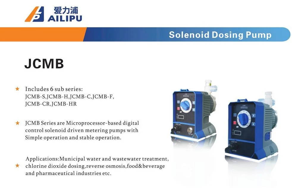 Ailipu Chemical Feed Pump Jcmb Series Electromagnetic Dosing Pump Metering Pump