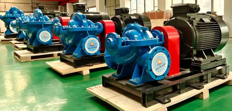 Industrial Electric High Pressure Horizontal Single Stage Double Suction Centrifugal Water Pump