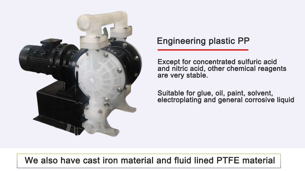 Stainless Steel Pneumatic Double Diaphragm Pump for Sulfuric Acid