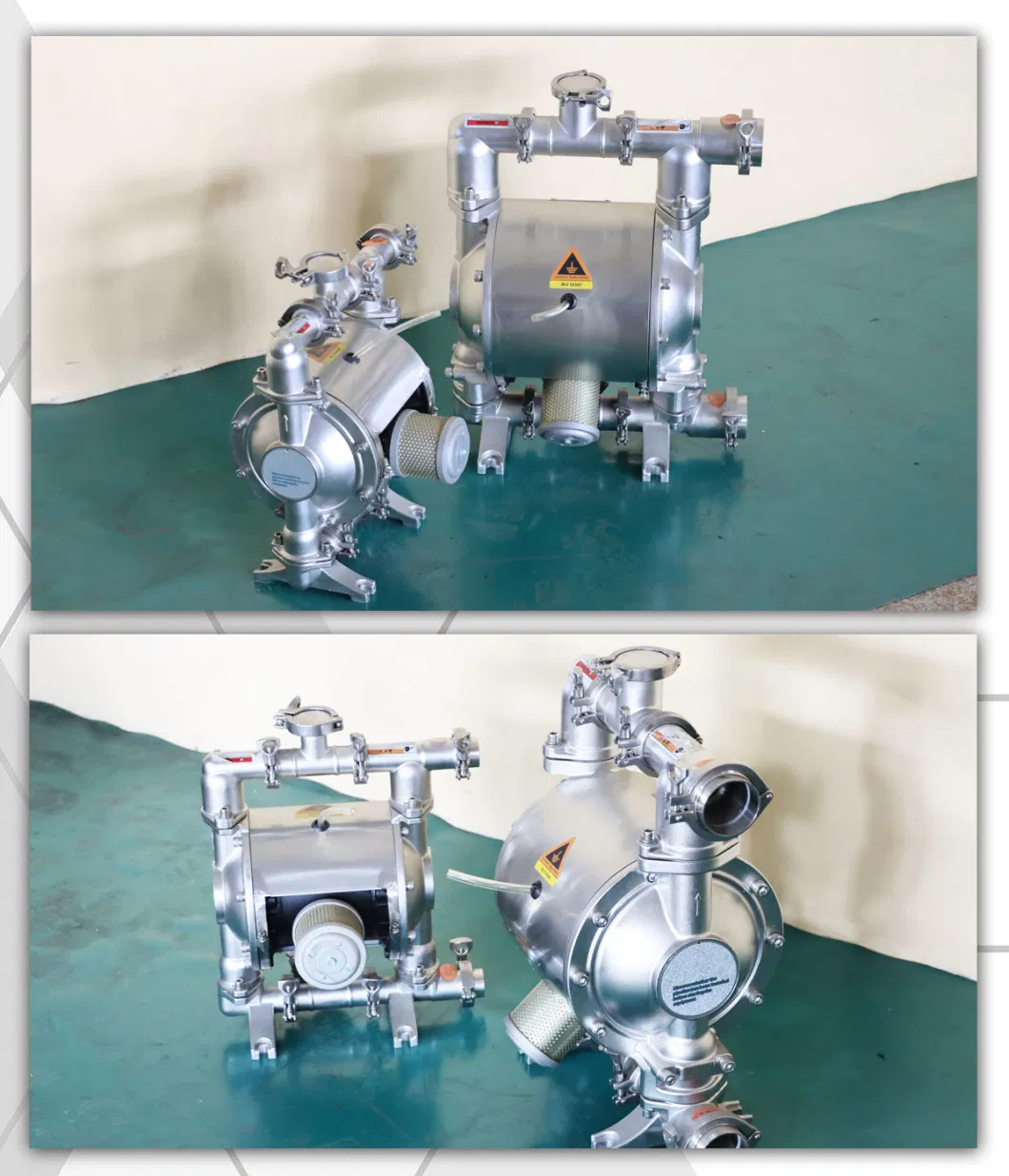 Stainless Steel Acid Proof Tri-Clamp Connection Diaphragm Pump with Nitrile Diaphragm