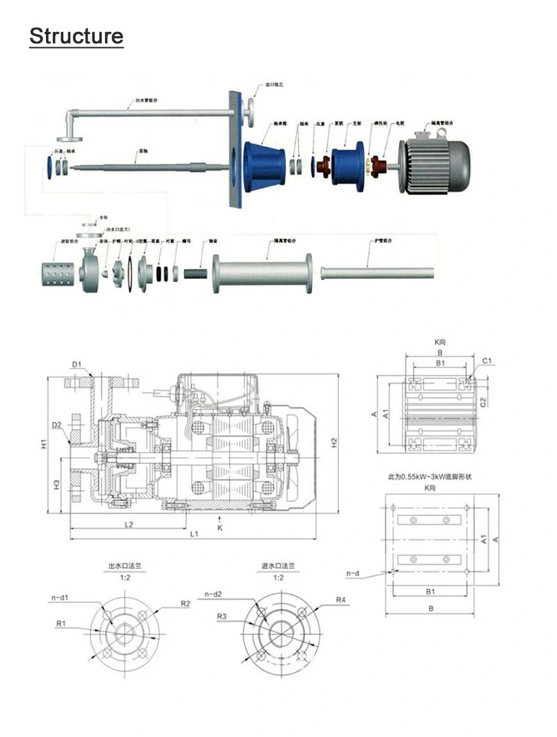 Mud Handling Dewatering Acid Resistant Sump Pump