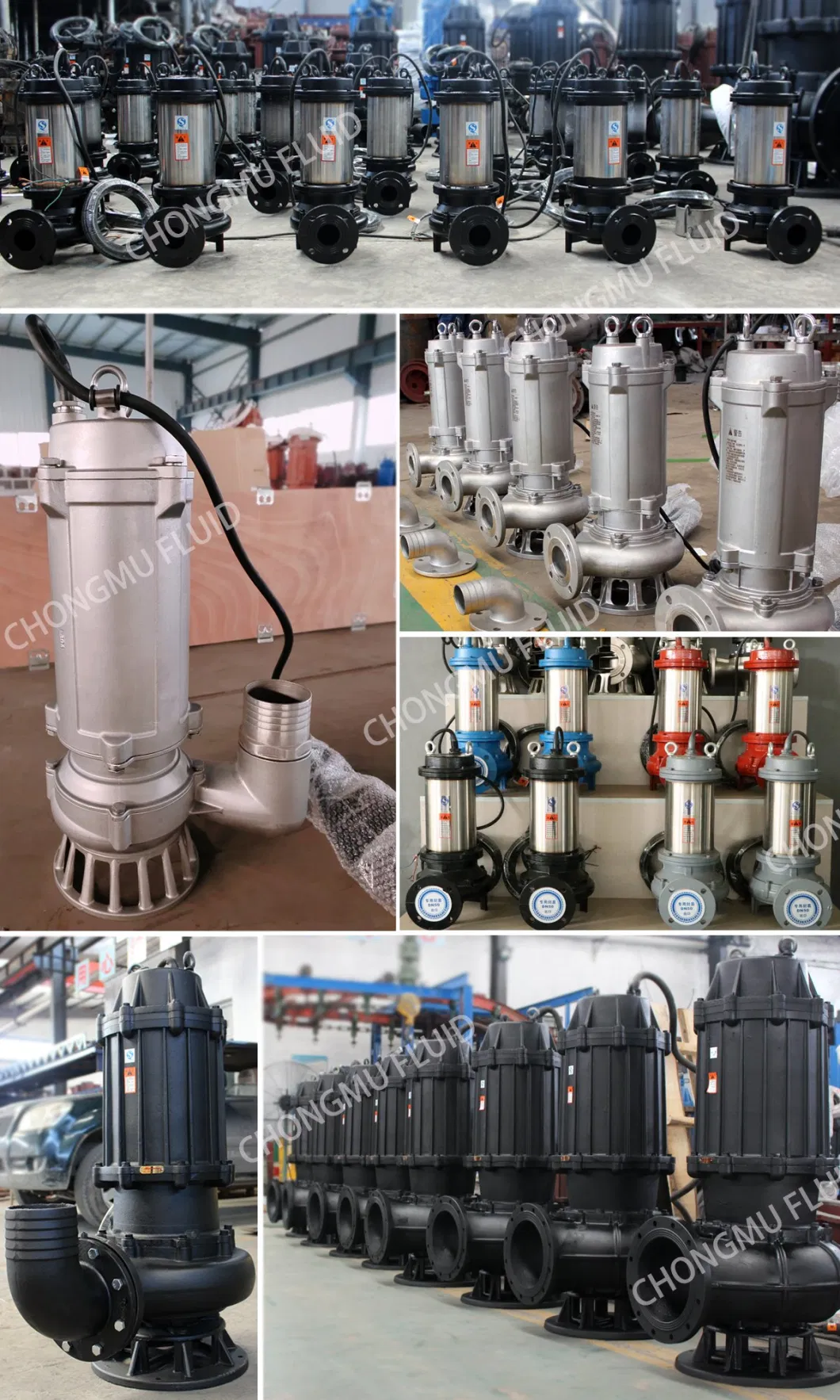 High Efficiency Wastewater Transfer Submersible Slurry Pumps for Dirty Water