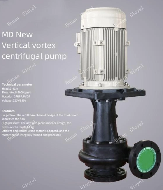 PP Material Self Priming Horizontal Stainless Steel Chemical Resistant Feed Diaphragm Centrifugal Pump