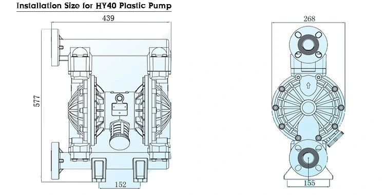 for Sale Explosive Chemicals Membrane Plastic Pump