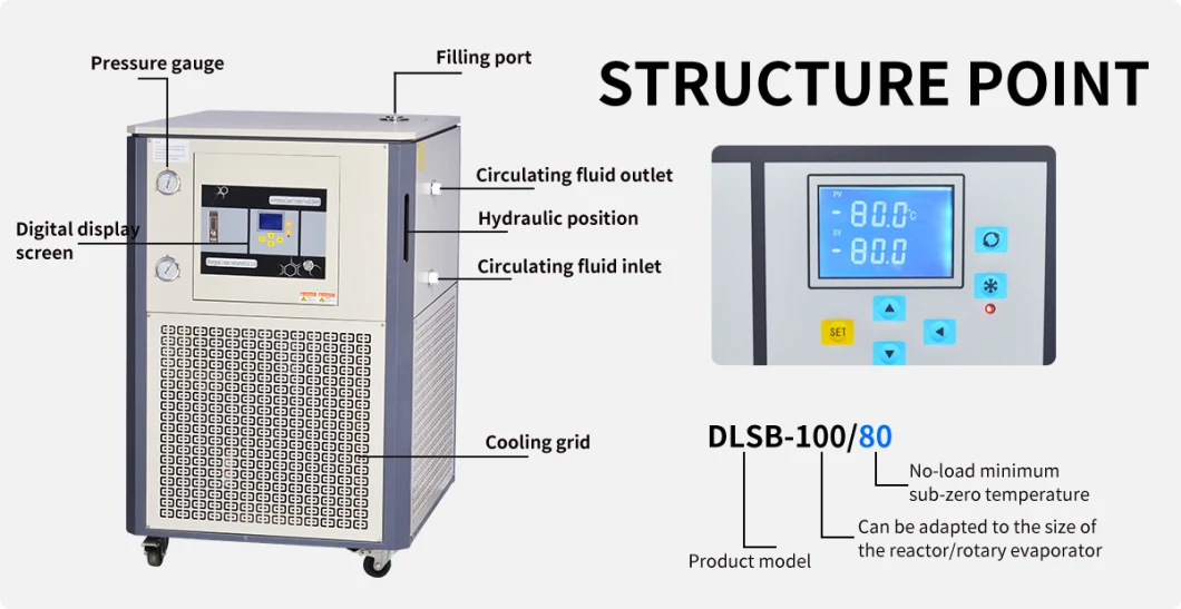 Lab Laboratory Dlsb-200/80 Cooling Water Liquid Circulating Chiller Refrigeration Pump