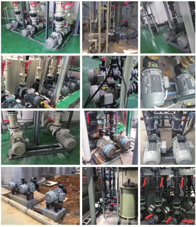 Acid Alkali Resistant Horizontal Single Stage FRPP PVDF Plastic Chemical Pump