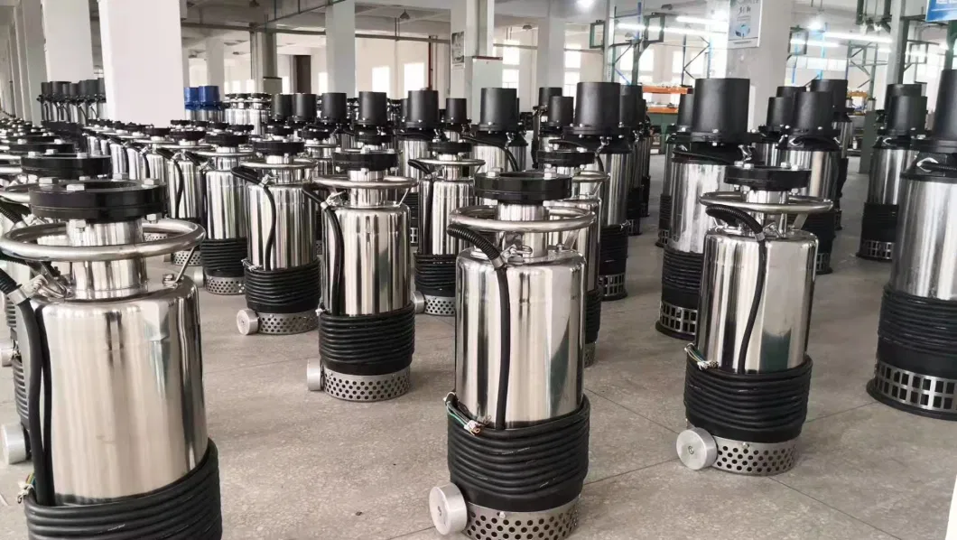V180/V370/V450/V550/V750/V1100/V1500/V2200 CE Approved High Quality Stainless Steel Sewage Submersible Water Pump (V1500F)