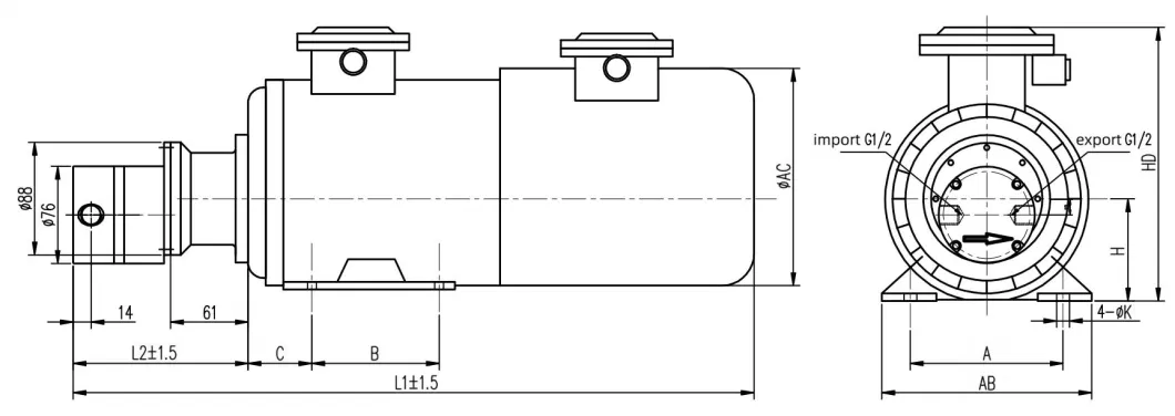 Magnet Gear Dosing Pump for 200L/H Naoh/Sodium Hydroxide Solution Delivery