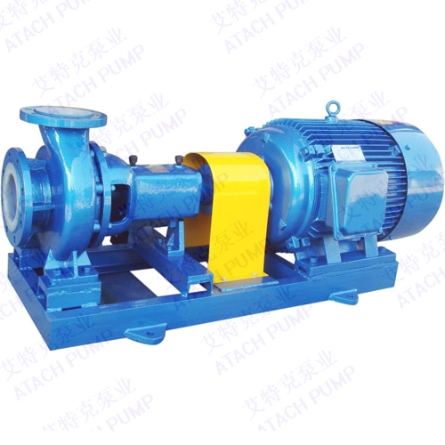 Single Stage Single Suction Chemical Water Centrifugal Pump Ihf80-65-125 Explosion-Proof VFD Double Mechanical Seal Plan21+54 Fluoroplastic Alloy