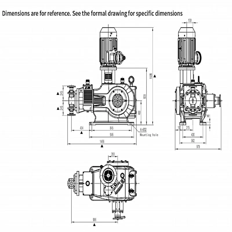 Chemical Injection Pump Chlorine Dosing Pump Diaphragm Metering Pump
