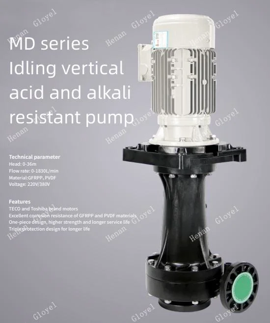PP Material Self Priming Horizontal Stainless Steel Chemical Resistant Feed Diaphragm Centrifugal Pump