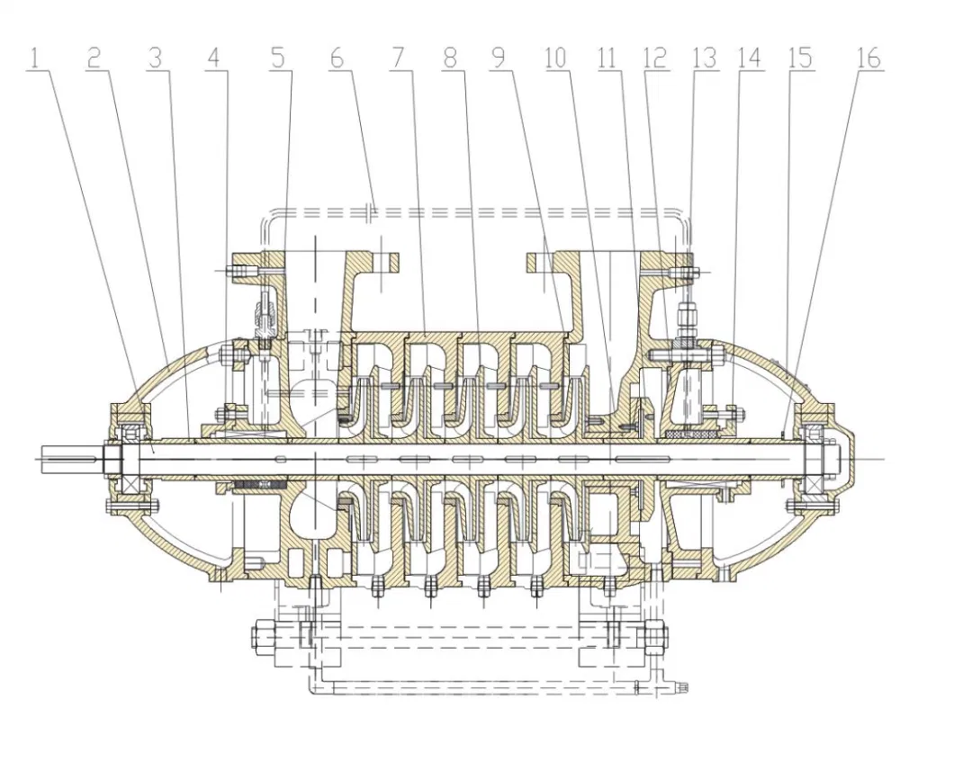 Fmc Oilfield Water Injection Large Flow Multistage Centrifugal Pump Wastewater Pump Oil Pump