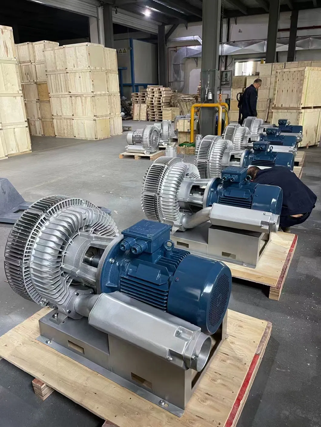 Explosion-Proof Electric Machine Atex Motor Ring Blower High Pressure Pump for Chemical Industry