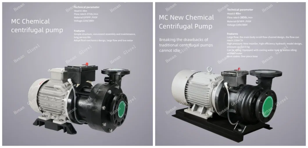 High Pressure Chemical Centrifugal Pump for Chemically Active and Aggressive Liquids