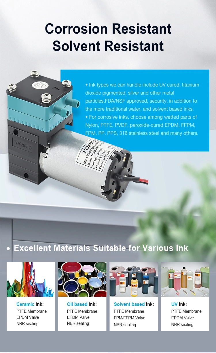 DC Brushless Motor Corrosion Resistance UV Universal Inkjet Printer Pump