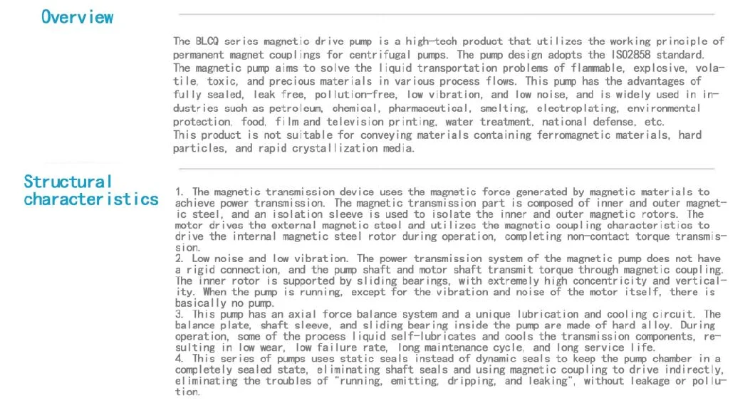 High Quolity Self-Priming Pump, Centrifugal Pump, Chemical Pump, Acid Conveying Magnetic Drive Pump, Axial Flow Pump, Industrial Pump, Oil Pump