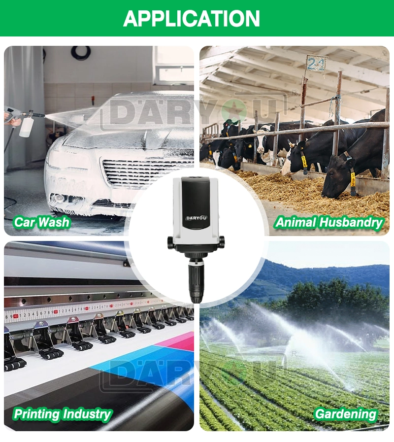 Daryou 0.2~2% Agricultural Nutrient Auto Doser Hydroponics Acid Alkaline Resistant Dosing Machine Chemical Injection Pump