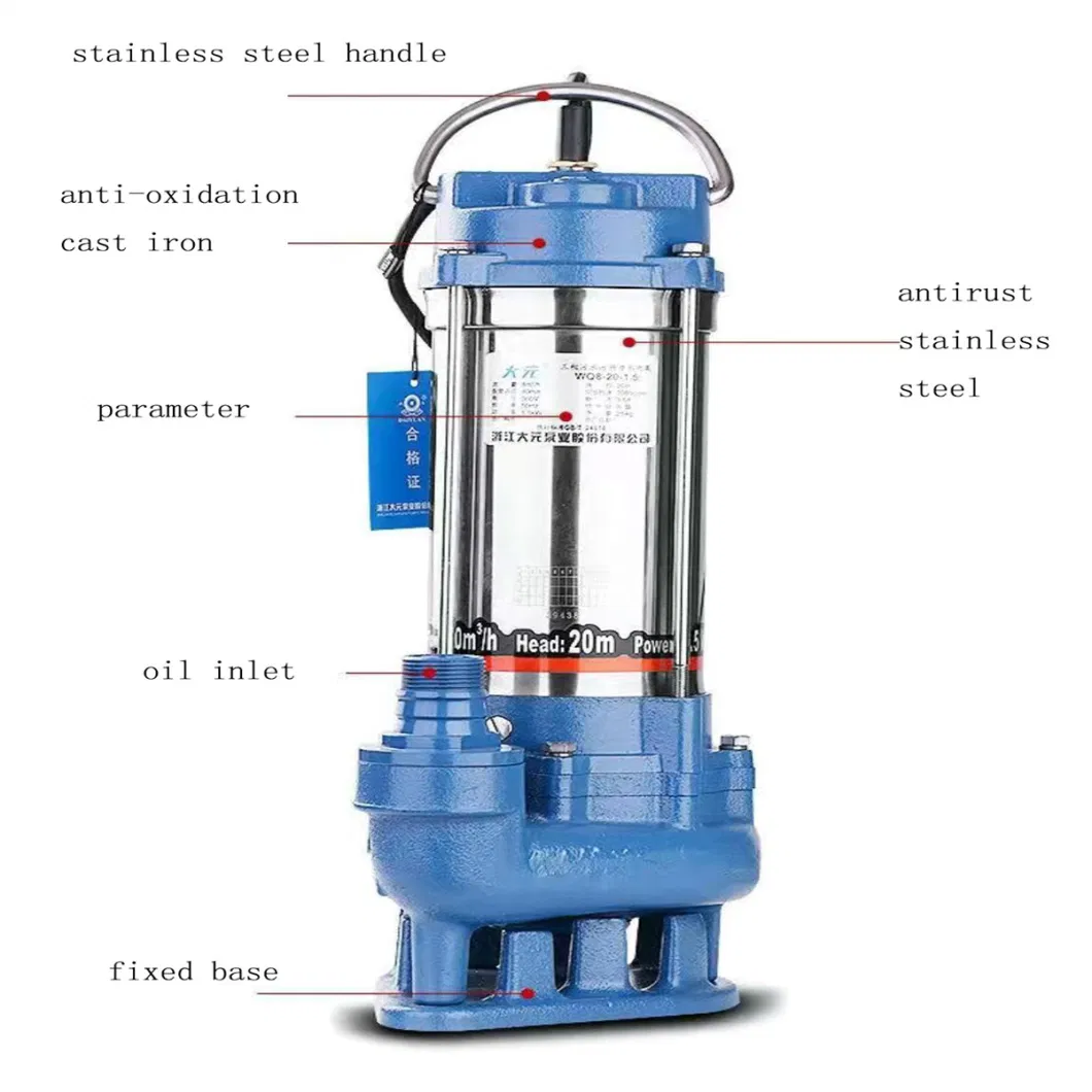 Stainless Steel Centrifugal Industrial Wastewater Submersible Water Pump