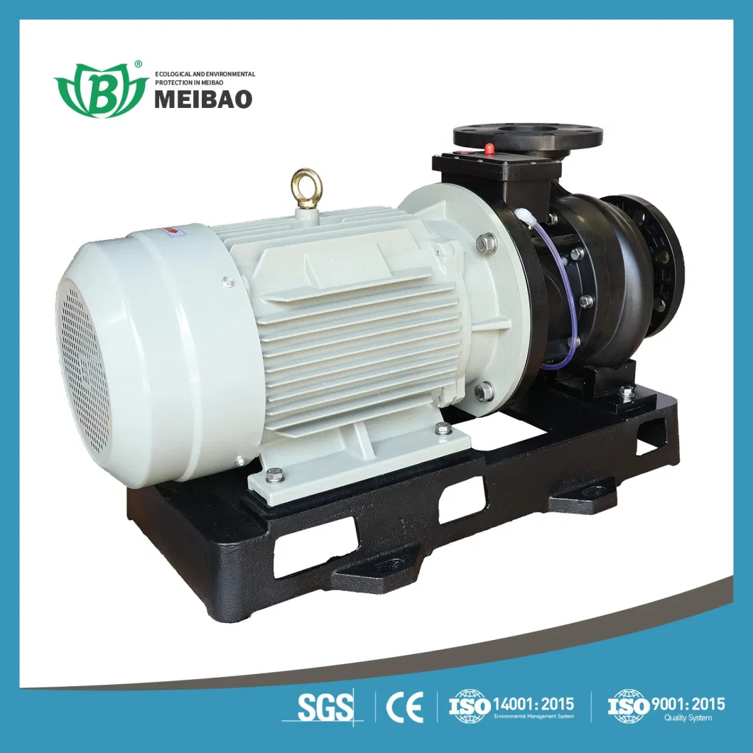 Acid Alkali Resistant FRPP PVDF Plastic Chemical Pump for Wastewater or Sewage Treatment