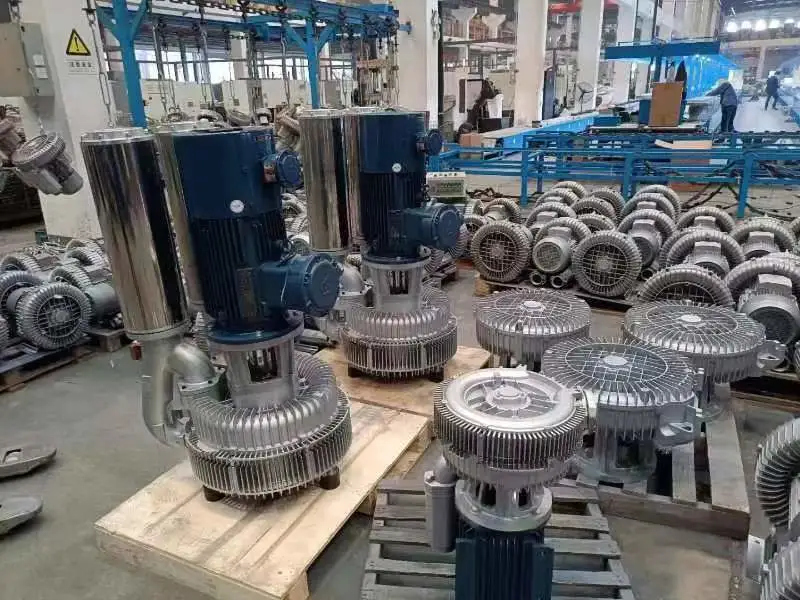 Explosion-Proof Electric Machine Atex Motor Ring Blower High Pressure Pump for Chemical Industry