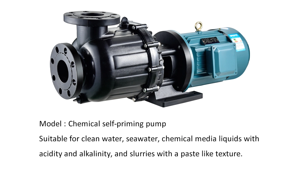 Horse Belly Plastic Chemical Electroplating Pump Corrosion-Resistant Horizontal Acid and Alkali Self-Priming Pump