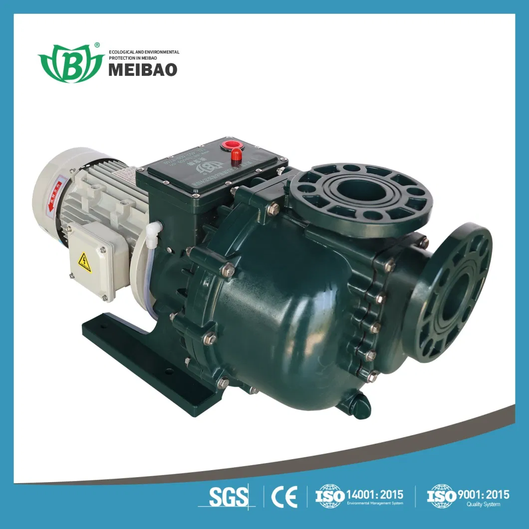 Polypropylene and PVDF Centrifugal Circulating Self-Priming Pump for Waste Water Used