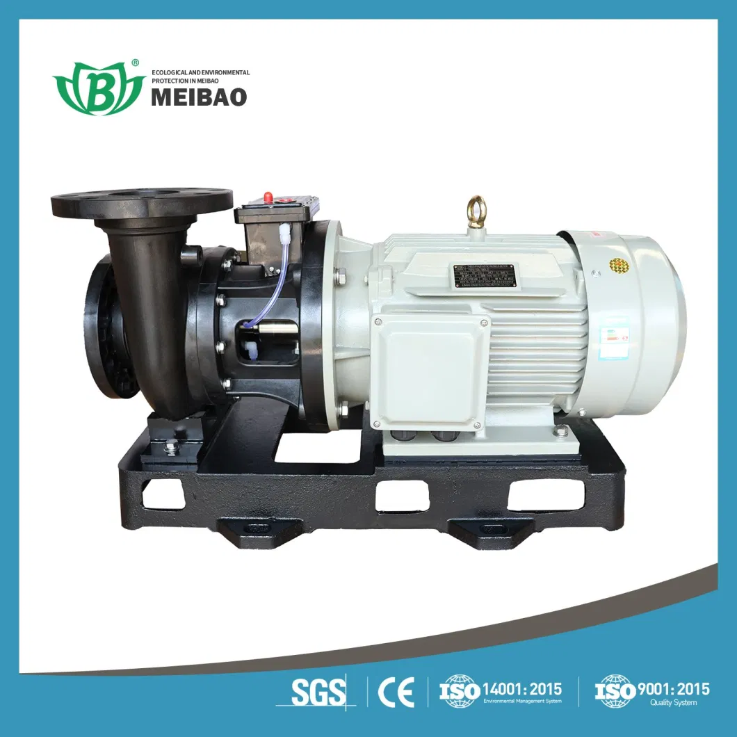 Acid Alkali Resistant FRPP PVDF Plastic Chemical Pump for Wastewater or Sewage Treatment