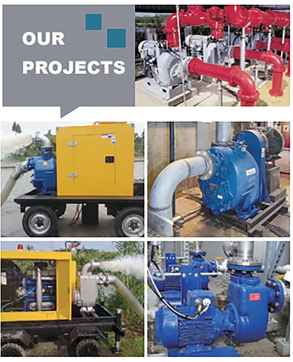 High Quality Self-Priming Centrifugal Water Pump for Wastewater Transport and Flood Control