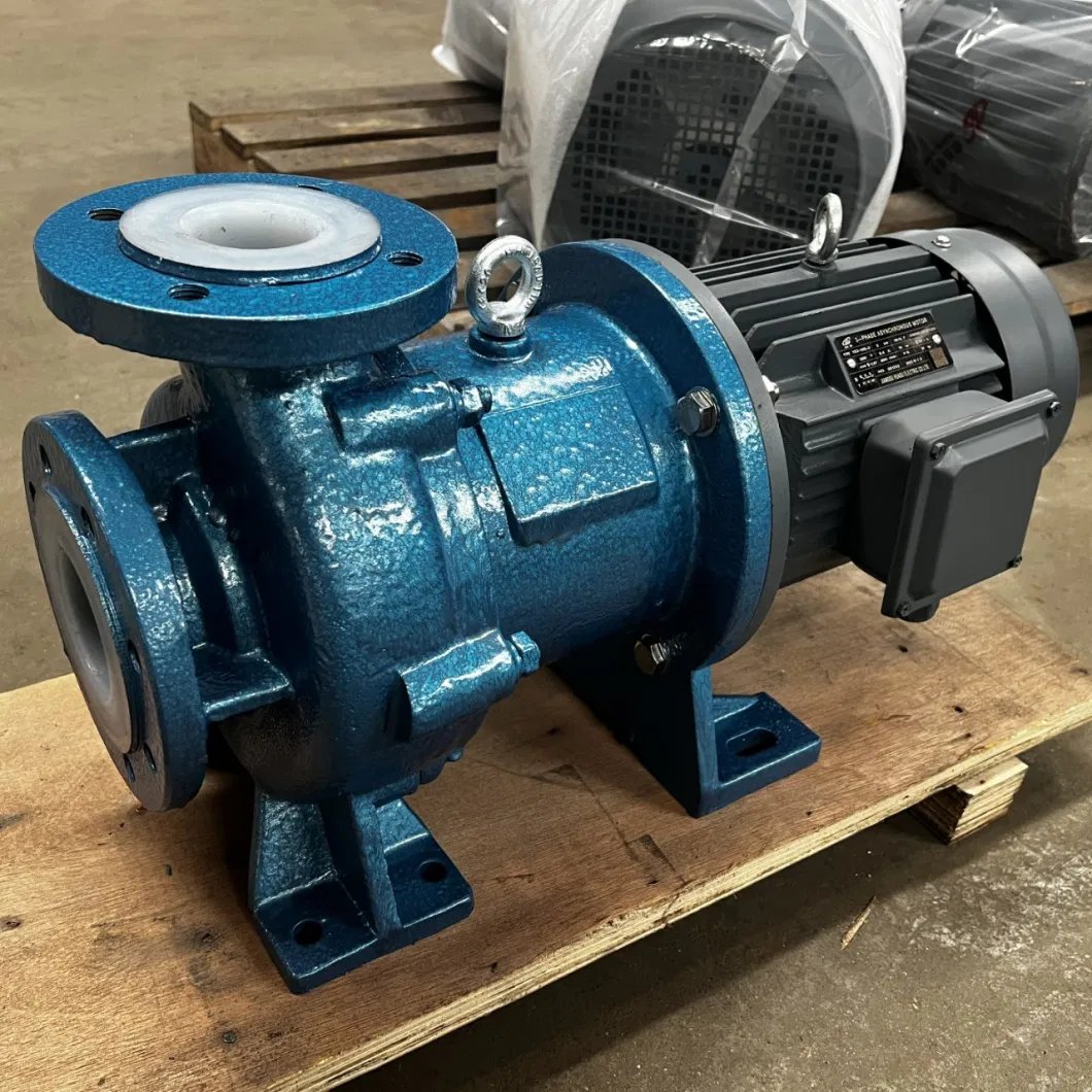 Fluoroplastic PTFE Lined Corrosion Resistant Magnetic Pump Sealless Leakage Proof Acid Pump