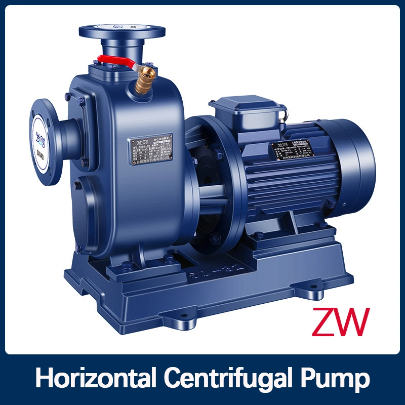 Zw Self Priming Sewage Pump Horizontal Stainless Steel Explosion-Proof Centrifugal Booster Pump